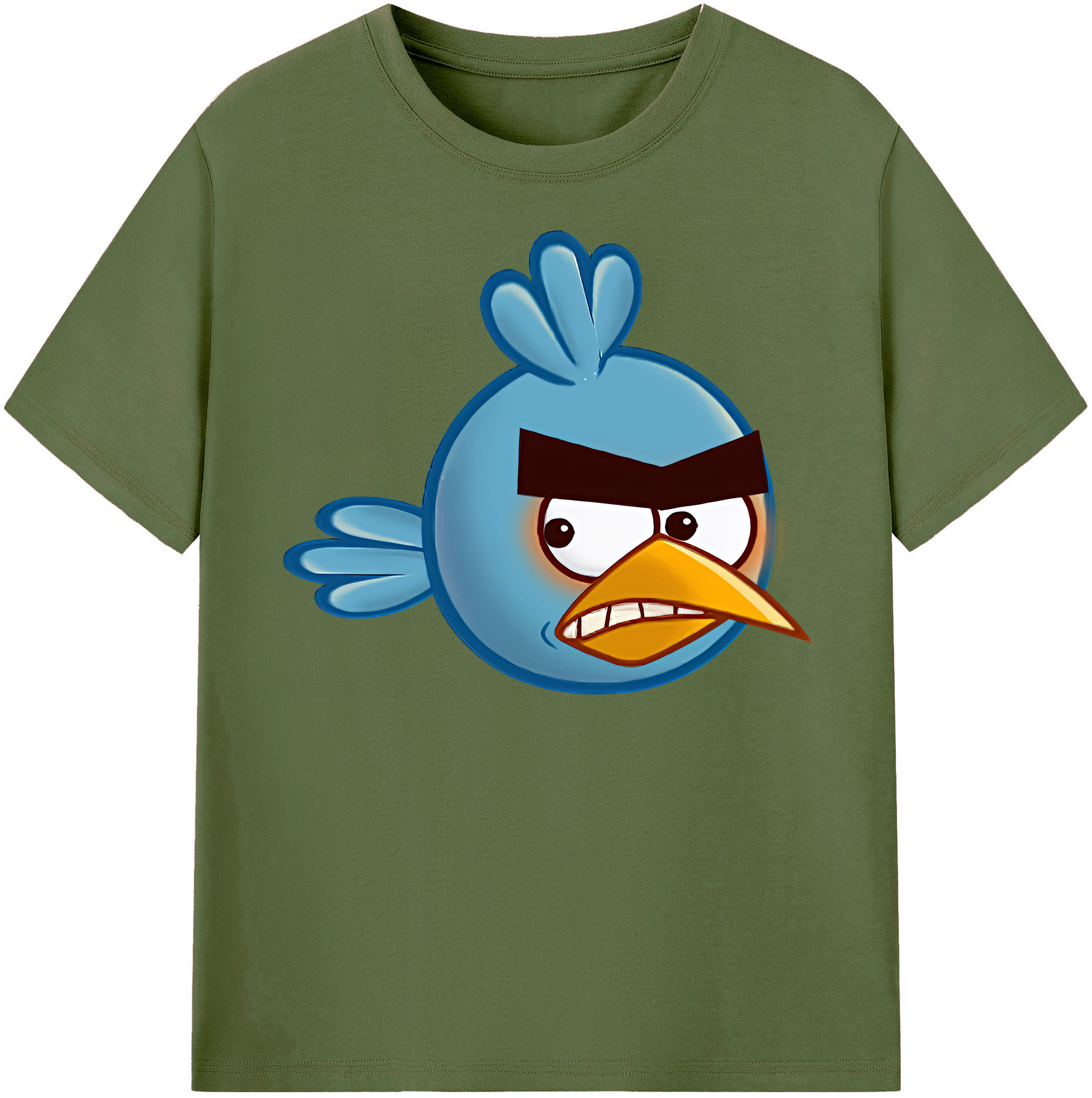 （画像用） Angry Birds アングリーバード 綿100％半袖Tシャツ（フロントプリント）